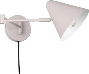 Aplică de perete fildeș cu structură flexibilă cu alimentare la priză ø 15 cm Cosima – Trio