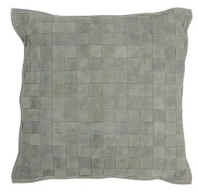 Perne J-line  COUSSIN CARR PETIT CUIR VE (45x45x8cm)