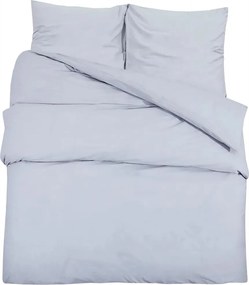 vidaXL Set cu husă de pilotă, gri, 200x220 cm, bumbac