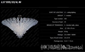 Plafonier cristal Bohemia L17 555/23/4