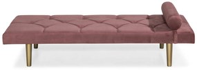 Pat de zi Diana, Roz inchis, 185x40x75 cm