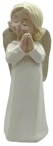 Figurina Inger rugandu-se, Delia, Bej, 15cm