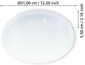 Plafonieră LED pentru baie FRANIA LED/18W/230V IP44 Eglo 900363