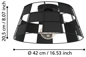 Plafonieră Eglo 43891 PONTEFRACT 1xE27/40W/230V