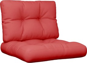 vidaXL Perne de paleți, 2 buc. roșu, material textil