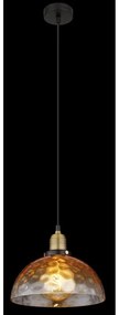 Pendul design decorativ SALVY D-24,7cm negru/chihlimbar
