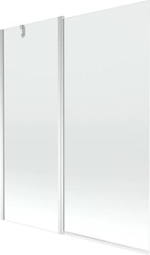 Mexen Flip panou de cada două aripi 140 x 150 cm, transparent, crom - 894-140-101-01-00