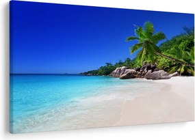 Tablou cu plaja pe insula Praslin (90x60 cm)