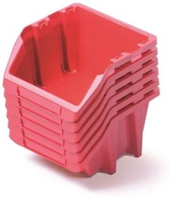 Cutii plastic 214x198x238mm Red 6buc