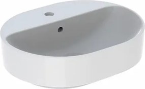 Lavoar pe blat Geberit Variform eliptic cu preaplin 50x40 cm