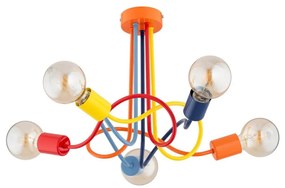 Lustră aplicată WINGO 5xE27/15W/230V colorat