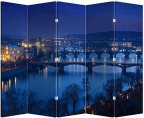 Paravan - Podurile din Praga (210x170 cm)