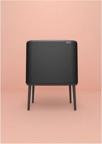 Coș de gunoi negru mat cu senzori de atingere din oțel 36 l Bo Touch Bin – Brabantia