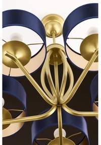 Jupiter 2114 - Candelabru pe tijă KASZMIR 5xE27/15W/230V albastru/auriu