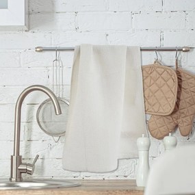 Șervet de bucătărie B.E.S. Petrovice vafe, alb, 40 x 60 cm, set 3 buc.