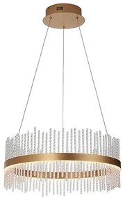 Lustră LED dimabilă pe cablu Endon 107671 ADRIEL LED/41W/230V 3000K auriu/transparent