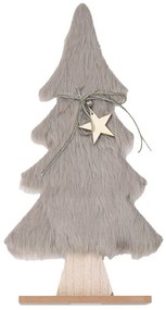 Brad decorativ cu blana LUSH 28 cm - diverse culori Barva: Gri deschis