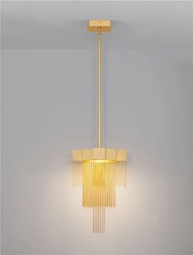 Lustra LED suspendata design modern REVIA aurie