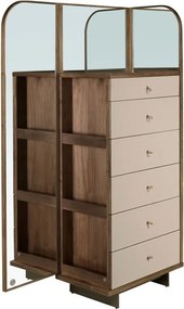 Comoda cu oglinda, sertar cu spatiu pentru ceasuri si bijuterii Chiffonier