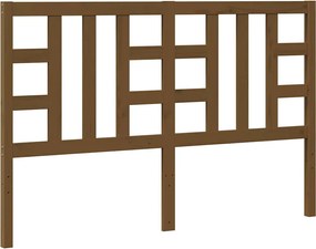 vidaXL Tăblie de pat, maro miere, 146x4x100 cm, lemn masiv de pin