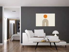 Tablou - Arcuri maro (90x60 cm)