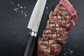 Set de cuțite G21 Gourmet Damascus în bloc de bambus 3 bucăți + piatră de ascuțit