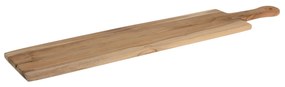 Platou servire din lemn de tec natur 70x15 cm