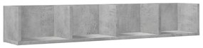 840449 vidaXL Dulap de perete, gri beton, 99x18x16,5 cm, lemn compozit