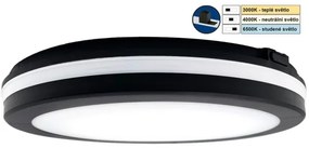 Corp de iluminat LED pentru baie COMET LED/24W/230V IP54 d. 30 cm negru Top Light