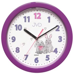 Copii perete ceas JVD HP612.D2 violet