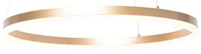 Lampă pendant de design aurie 60 cm incluzând LED cu dimmer în 3 trepte - Anello
