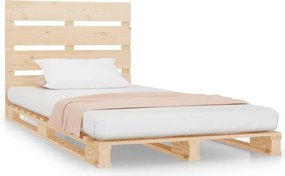 vidaXL Cadru de pat fără saltea, 75x190 cm, lemn masiv de pin