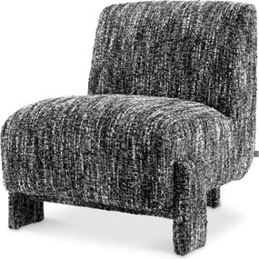 Fotoliu elegant design LUX Rockdale, Boucle sonata black