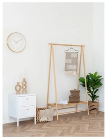 Pătură maro deschis din bumbac reciclat 130x180 cm Adana – House Nordic