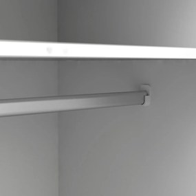 Șifonier Tvilum Oslo, 147x200 cm, alb-natural