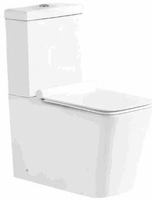 Mexen Cube WC compact și capac cu închidere lentă, Albă - 31014000