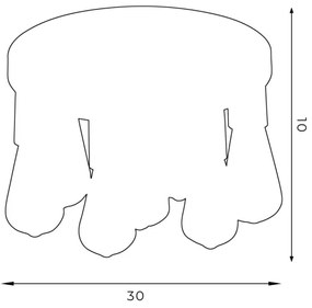 Plafonieră FILO 7xE27/60W/230V neagră