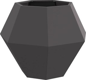 vidaXL Jardinieră Negru 75 x 75 x 60 cm Oțel