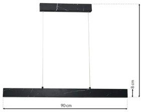 LED Lustră pe cablu PIERCE LED/18W/230V negru