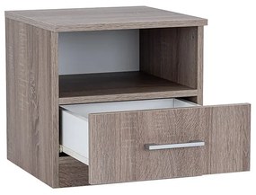 Noptieră Miami 1 sertar 40x40 cm stejar York-stejar York