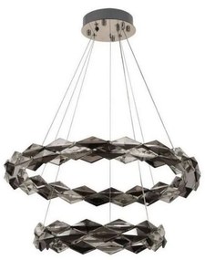 Lustră LED dimabilă pe cablu LED/65W/230V 3000-6500K crom + telecomandă