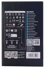 Lustră LED RGBW dimabilă pe cablu Aigostar MESH LED/8W/230V + telecomandă