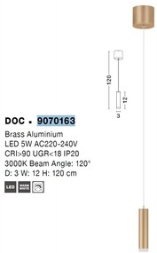 Pendul LED design modern minimalist DOC alama