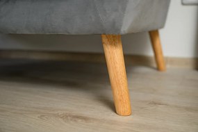 Canapea de 2 locuri gri CORANTI VELVET