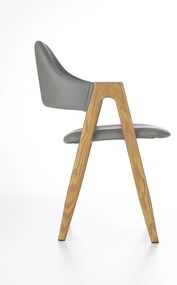 Scaun tapitat K247 gri - H 80 cm