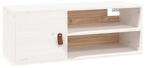 818387 vidaXL Dulap de perete, alb, 80x30x30 cm, lemn masiv de pin