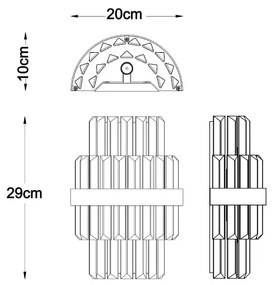 Aplică Zuma Line W0567-02A-B52G CONSTANTINOPLE 2xG9/28W/230V auriu
