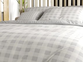 Lenjerie de pat din bumbac Renforce KOSTKA gri Dimensiune lenjerie de pat: 70 x 90 cm | 140 x 200 cm