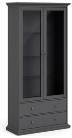 Vitrină gri 96x201 cm Paris – Tvilum