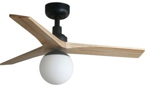 FARO 34284WT-11L-Str. vent. KLIM S 1xE27/15W/230V pin/negru pr.92,5cm WT+DO